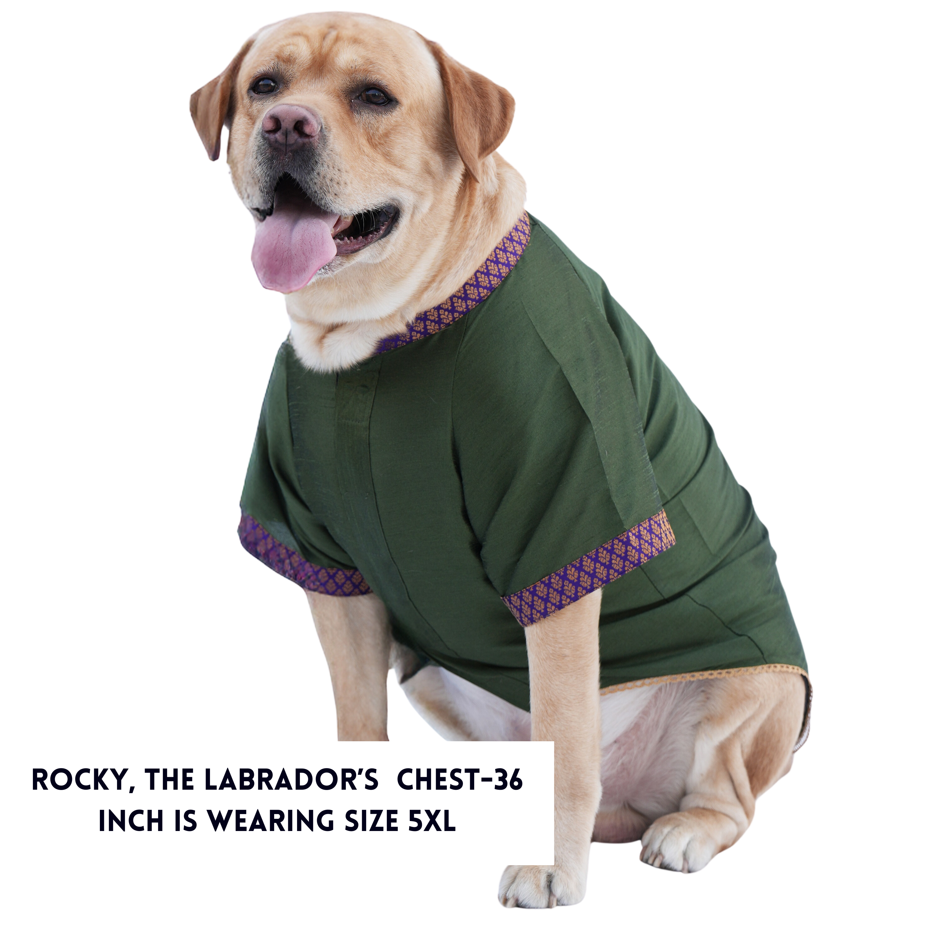 Deep Green Dupon Silk Kurta