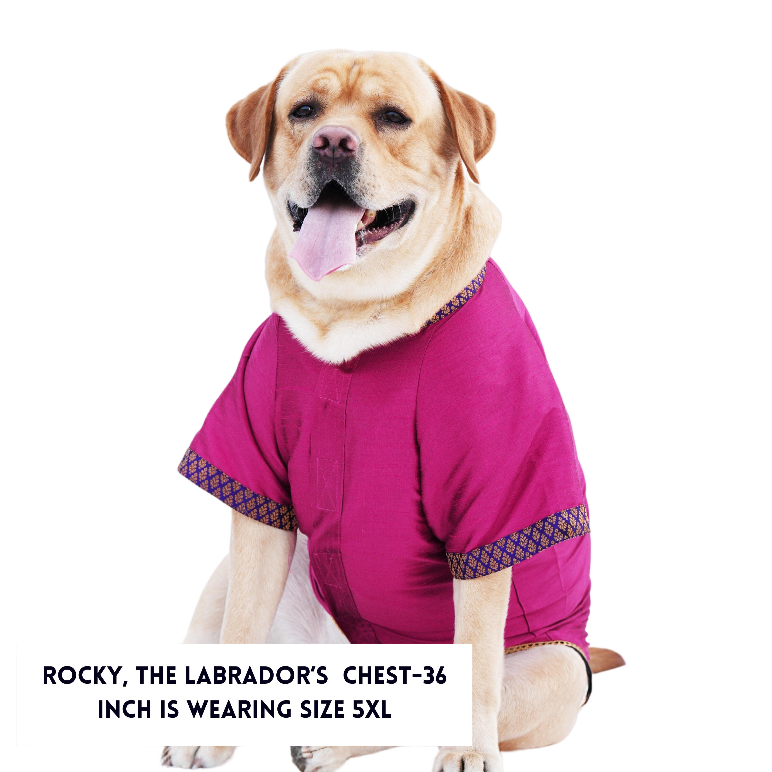 Deep Pink Dupon Silk Kurta