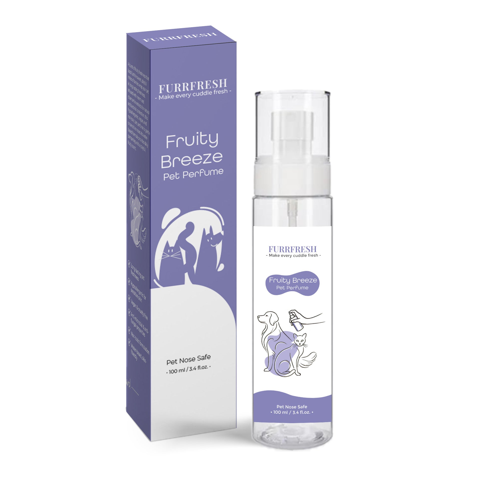 Fruity Breeze & Tropical Snuggles Perfume for Dogs & Cats