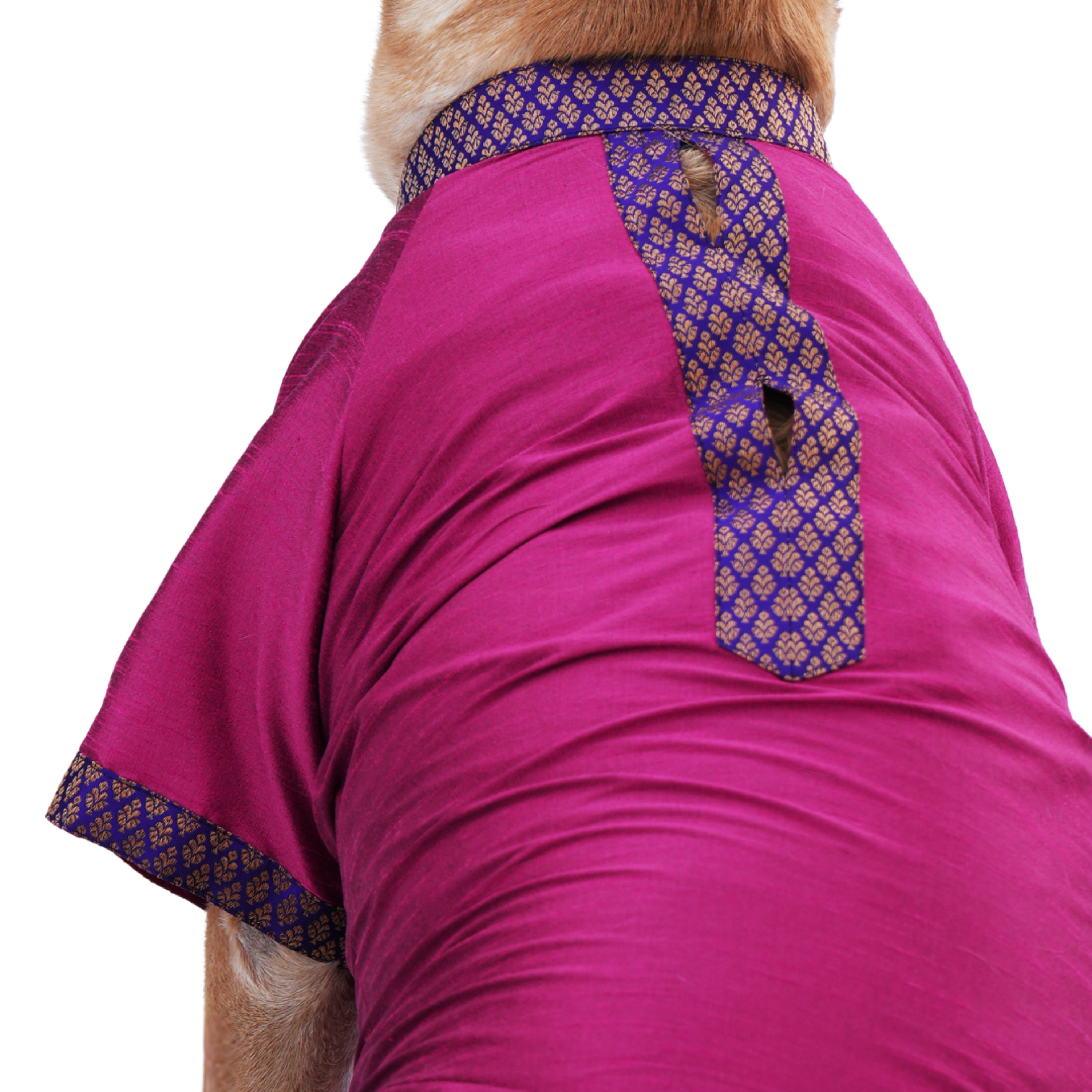 Deep Pink Dupon Silk Kurta