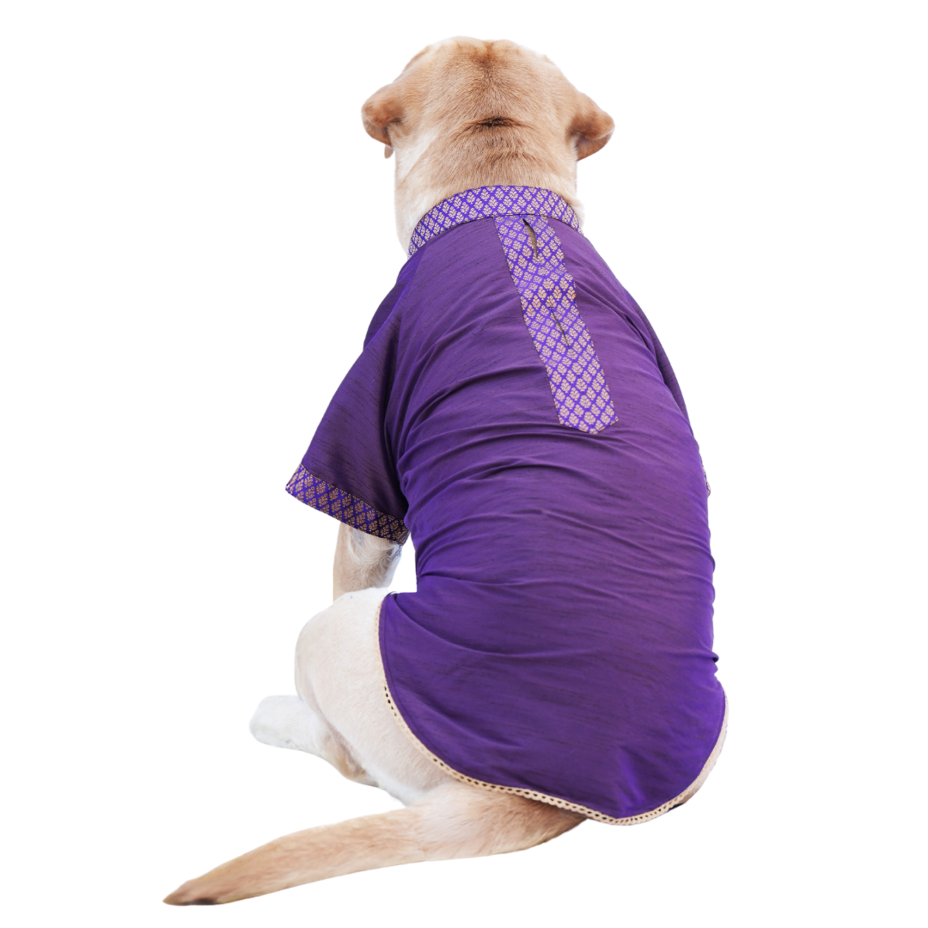 Deep Purple Dupon Silk Kurta