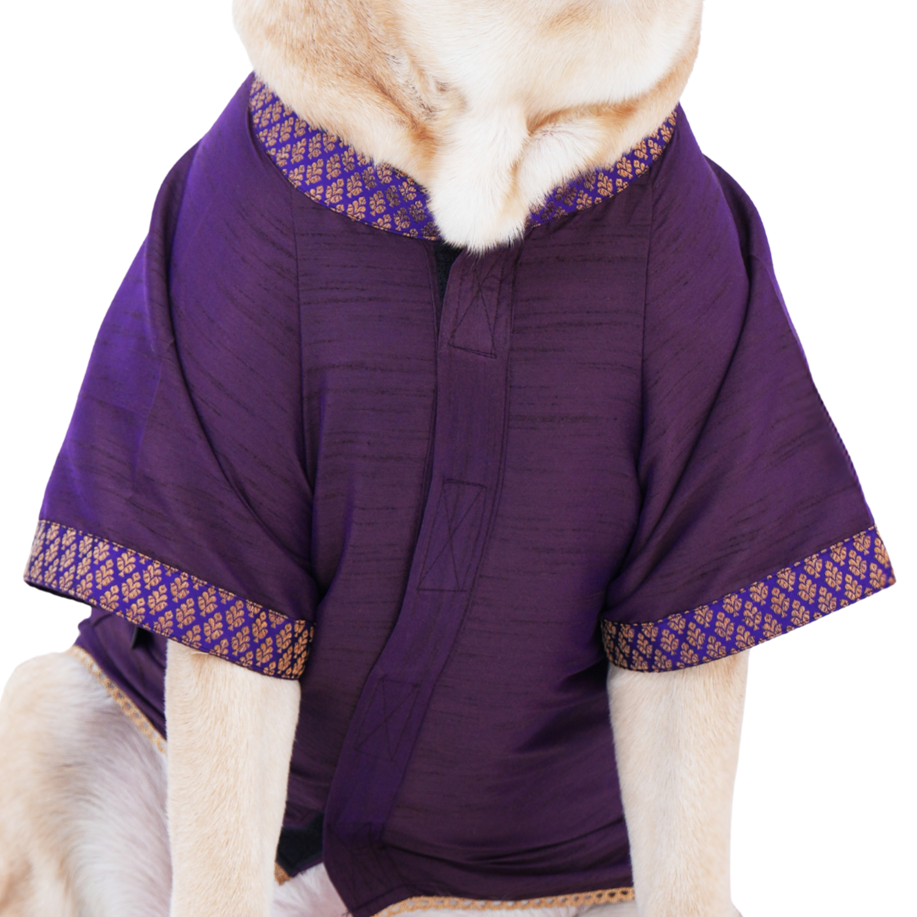 Deep Purple Dupon Silk Kurta
