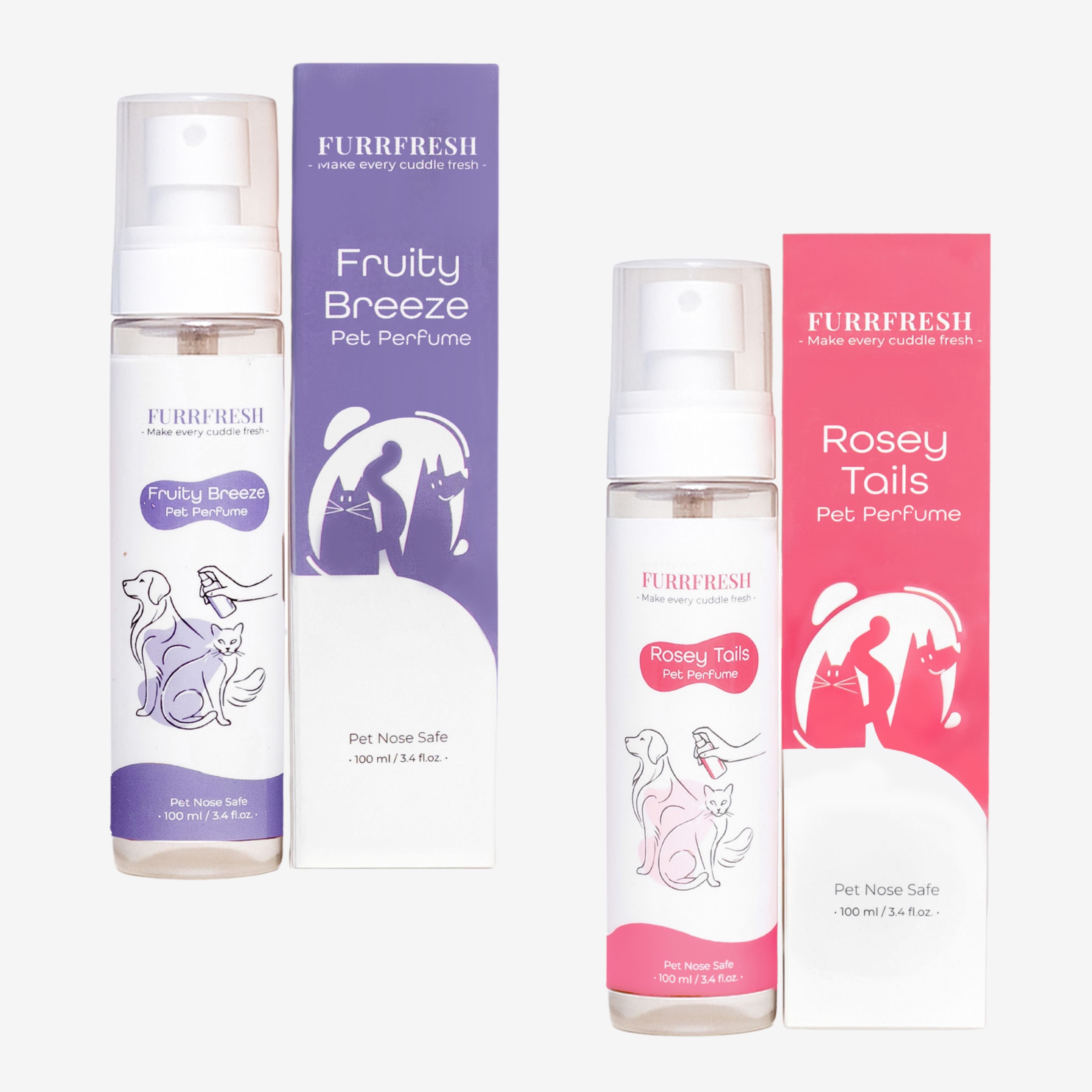 Fruity Breeze & Rosey Tails Perfume for Dogs & Cats