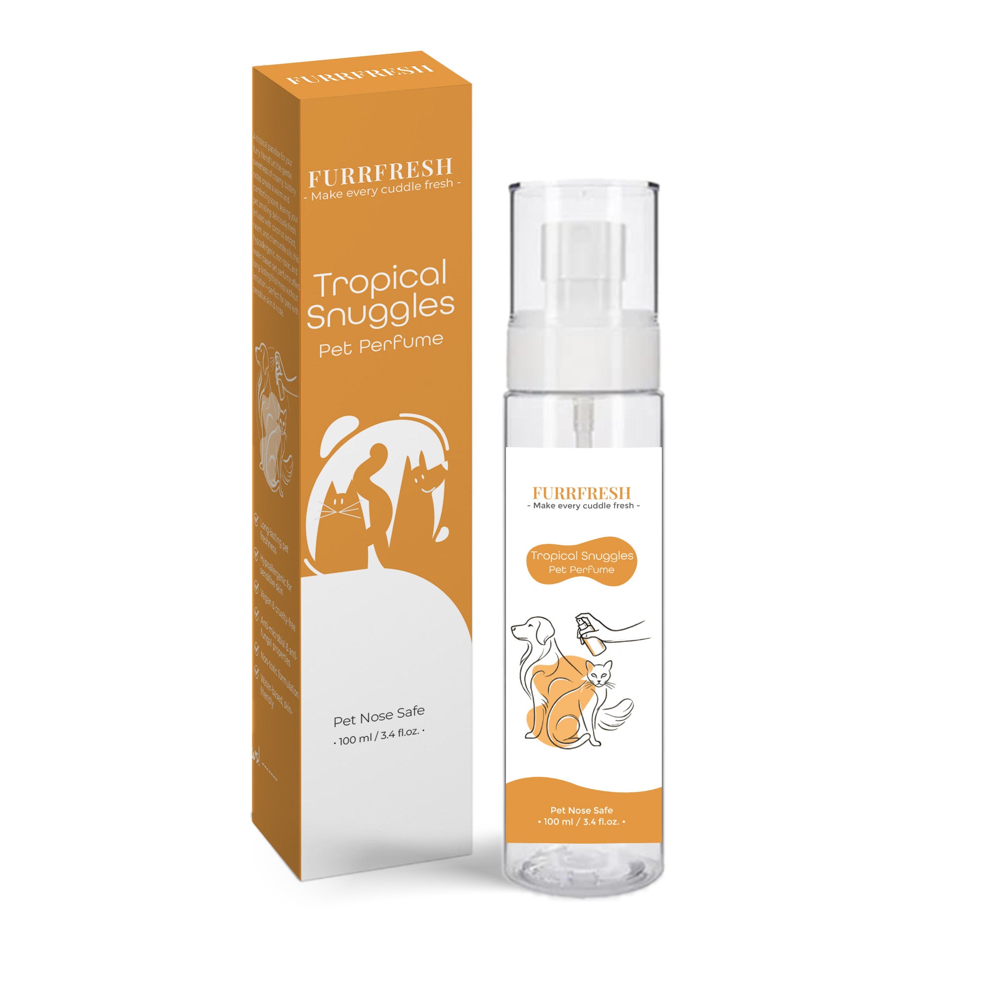 Rosey Tails & Tropical Snuggles Perfume for Dogs & Cats