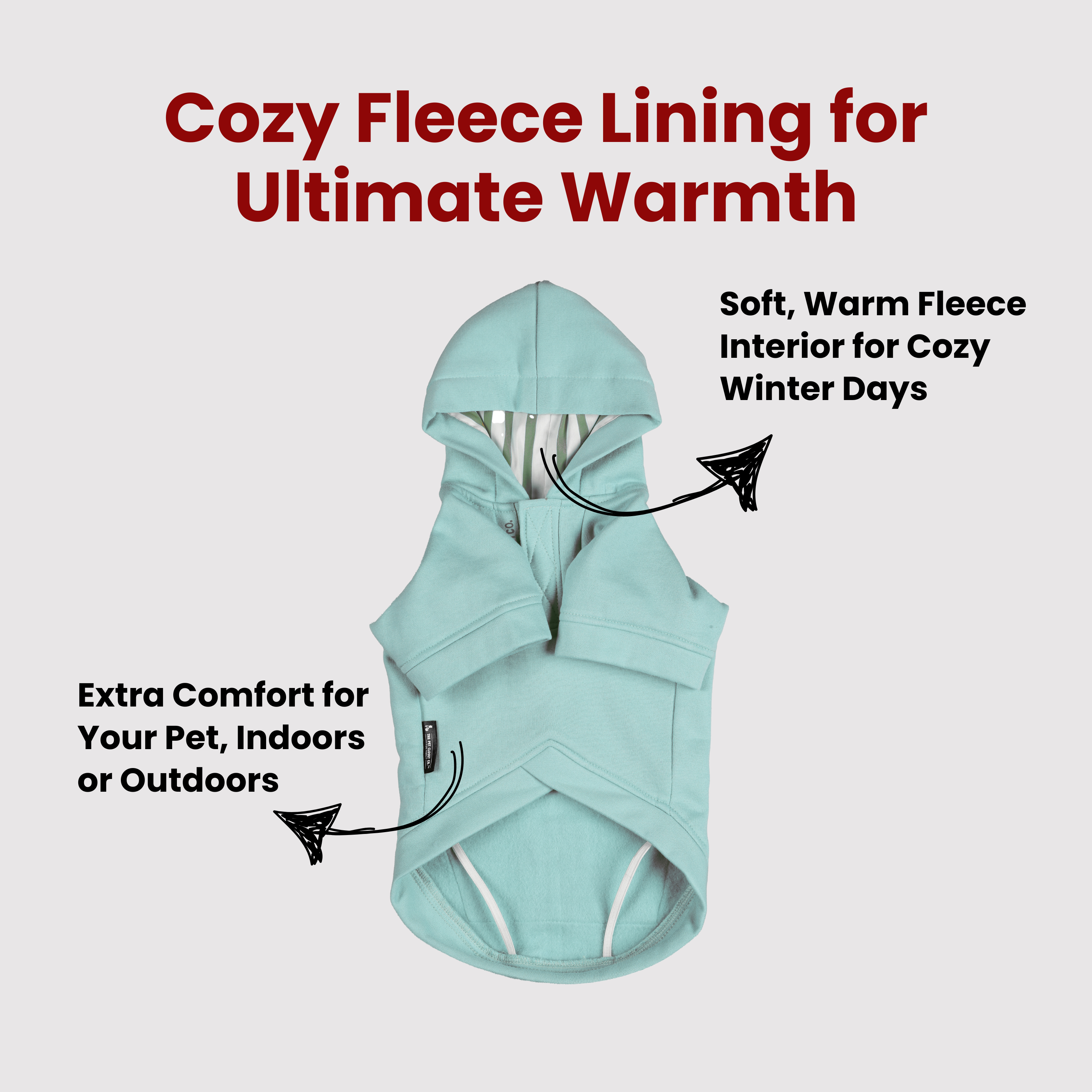 Basic Hoodie For Dogs Electric Blue