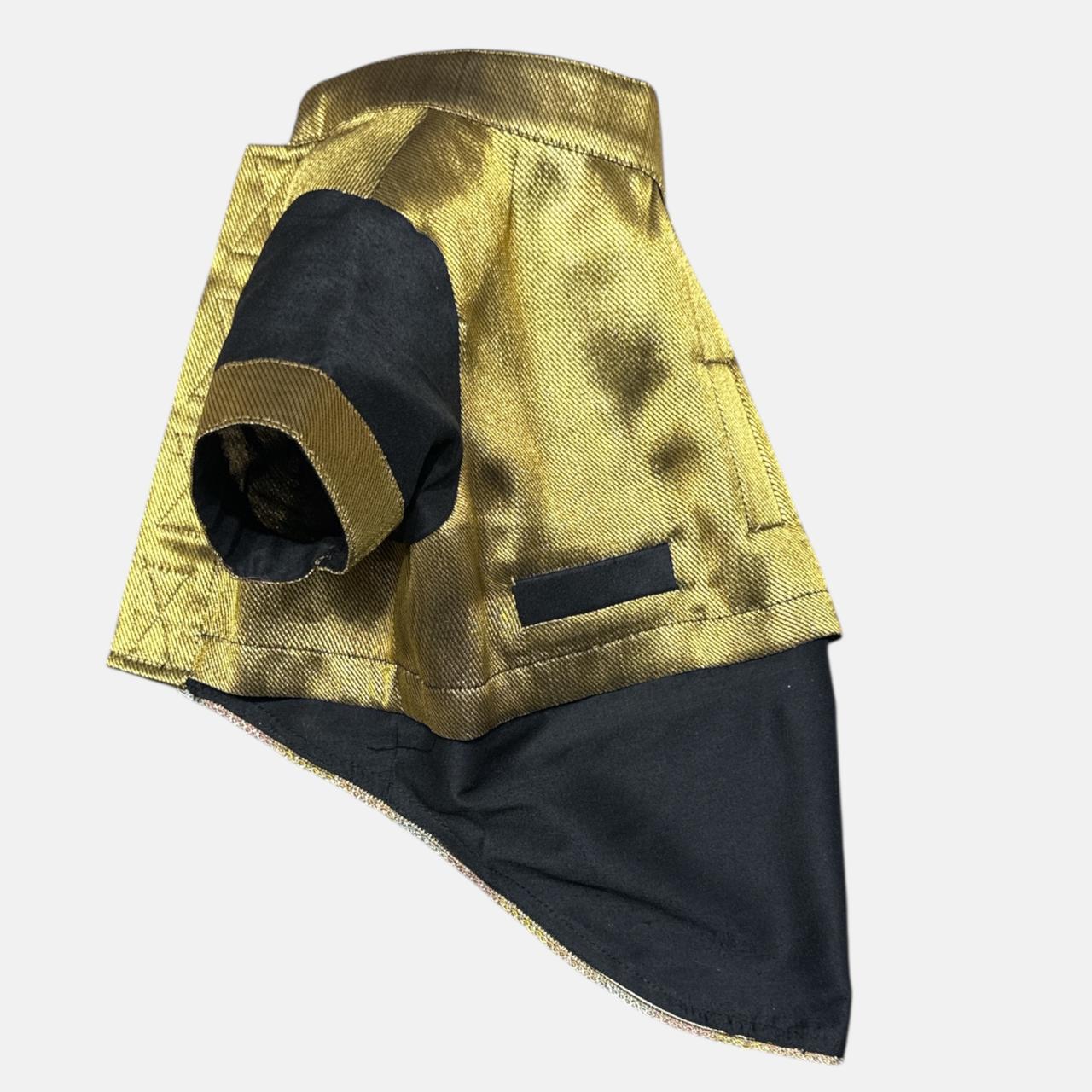 Feel Rich Brocade Waistcoat Kurta- Black Gold