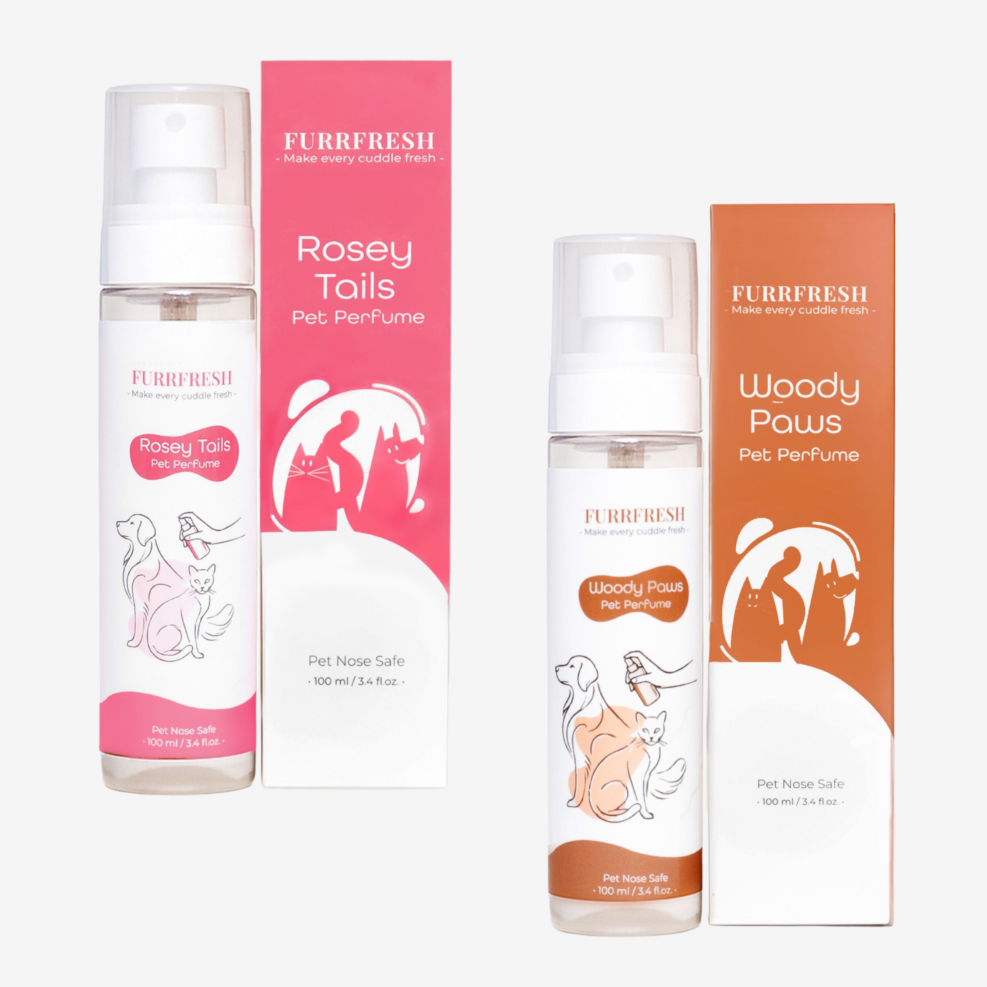 Rosey Tails & Woody Paws Perfume for Dogs & Cats