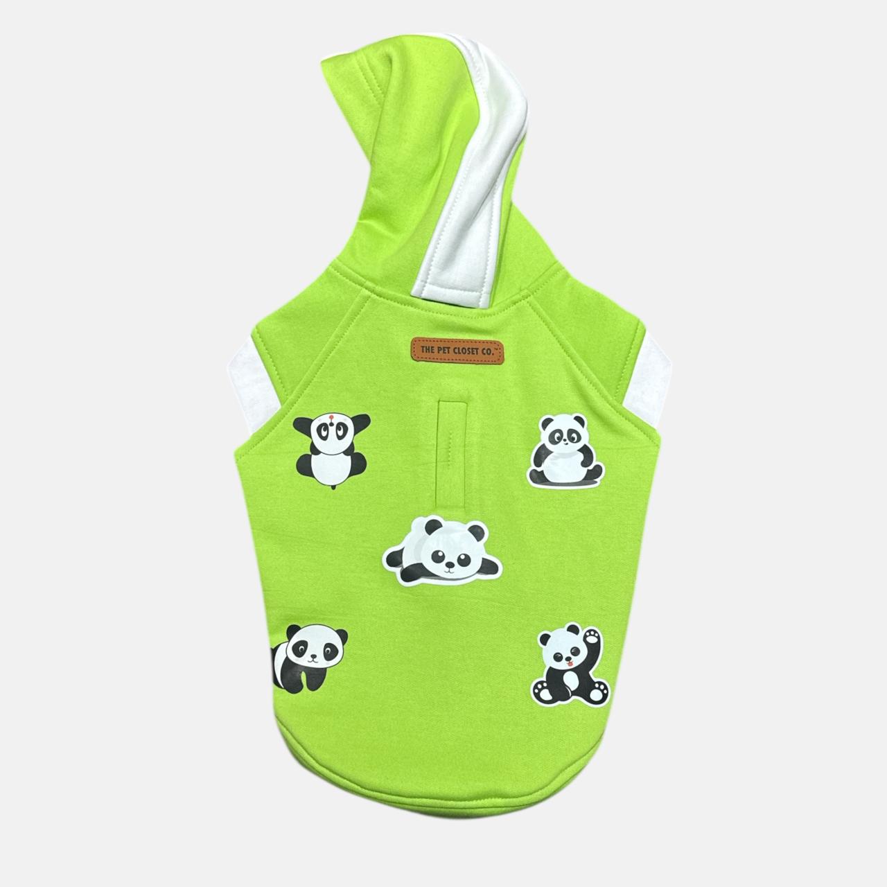Naughty Panda- Lime Hoodie