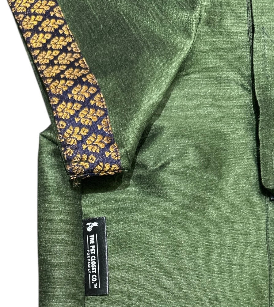 Deep Green Dupon Silk Kurta