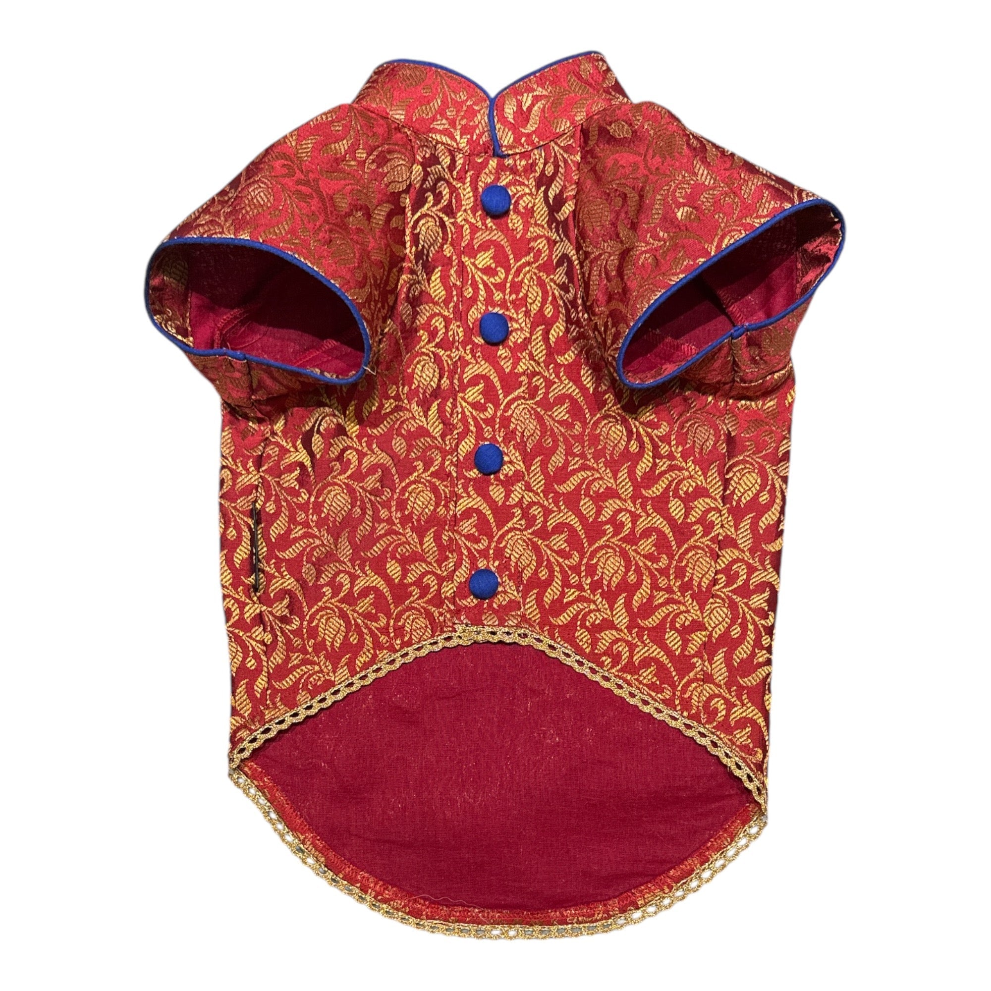 Shadi Red Brocade Sherwani