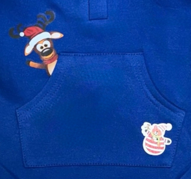 Reindeer In My Pocket Hoodie