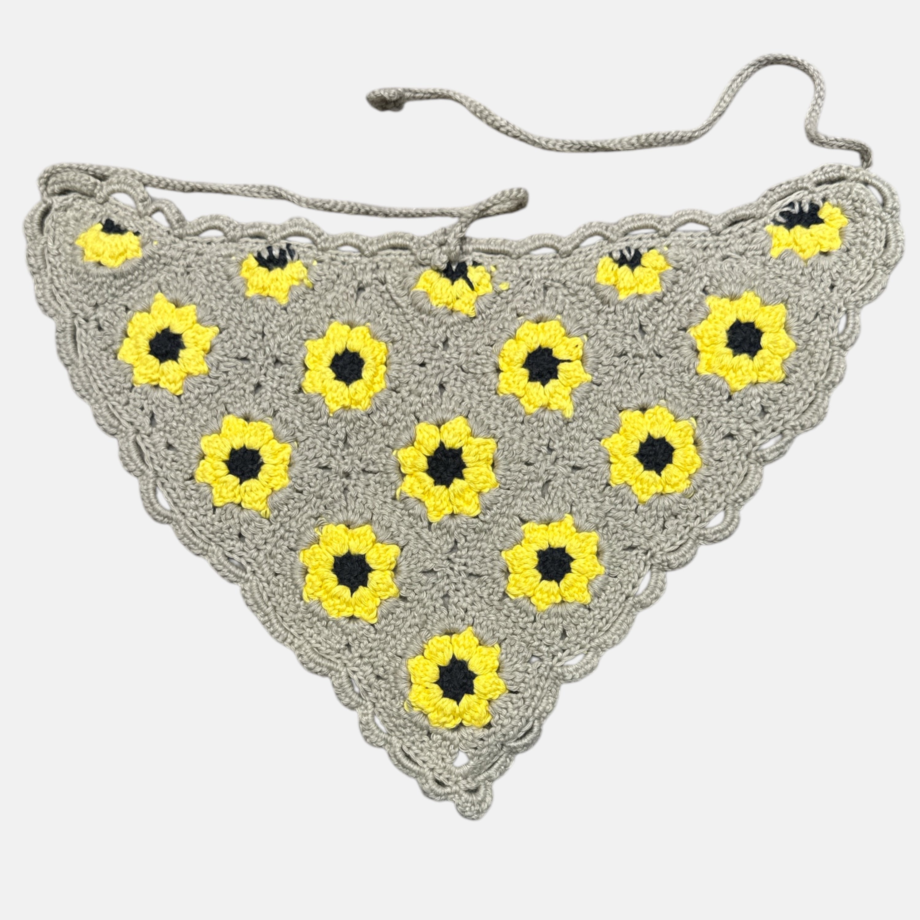 Sunflower Crochet Neck BIB