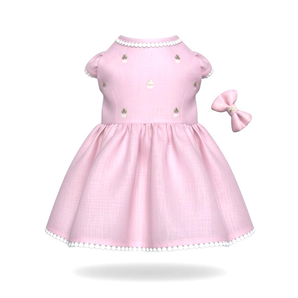 Lacy Lace Linen Gota- Pink Pearl