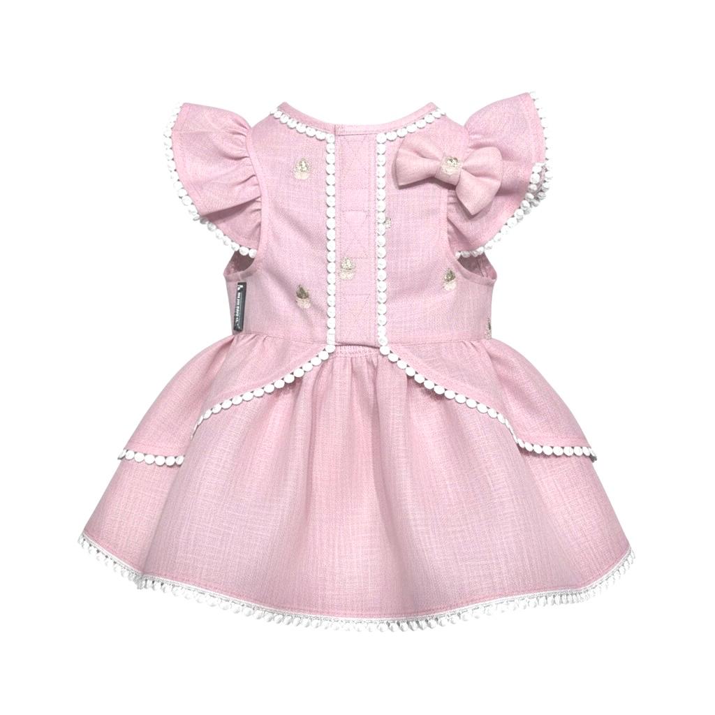 Lacy Lace Linen Gota- Pink Pearl