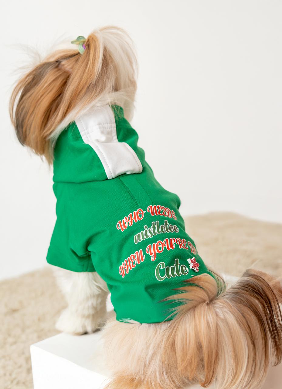 Cutie Me Hoodie- Emerald Green