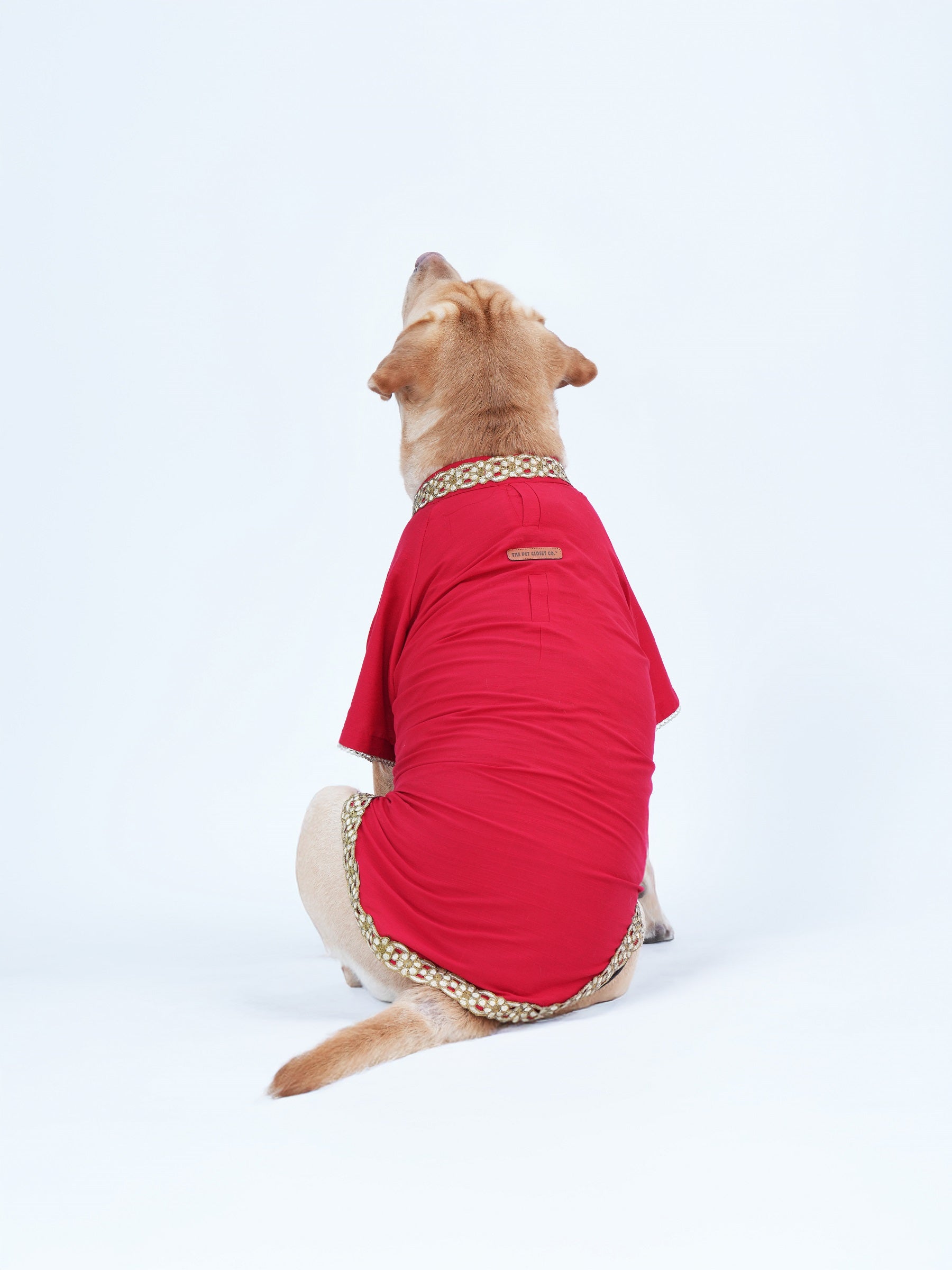 Cotton Silk Kurta- Wedding Red