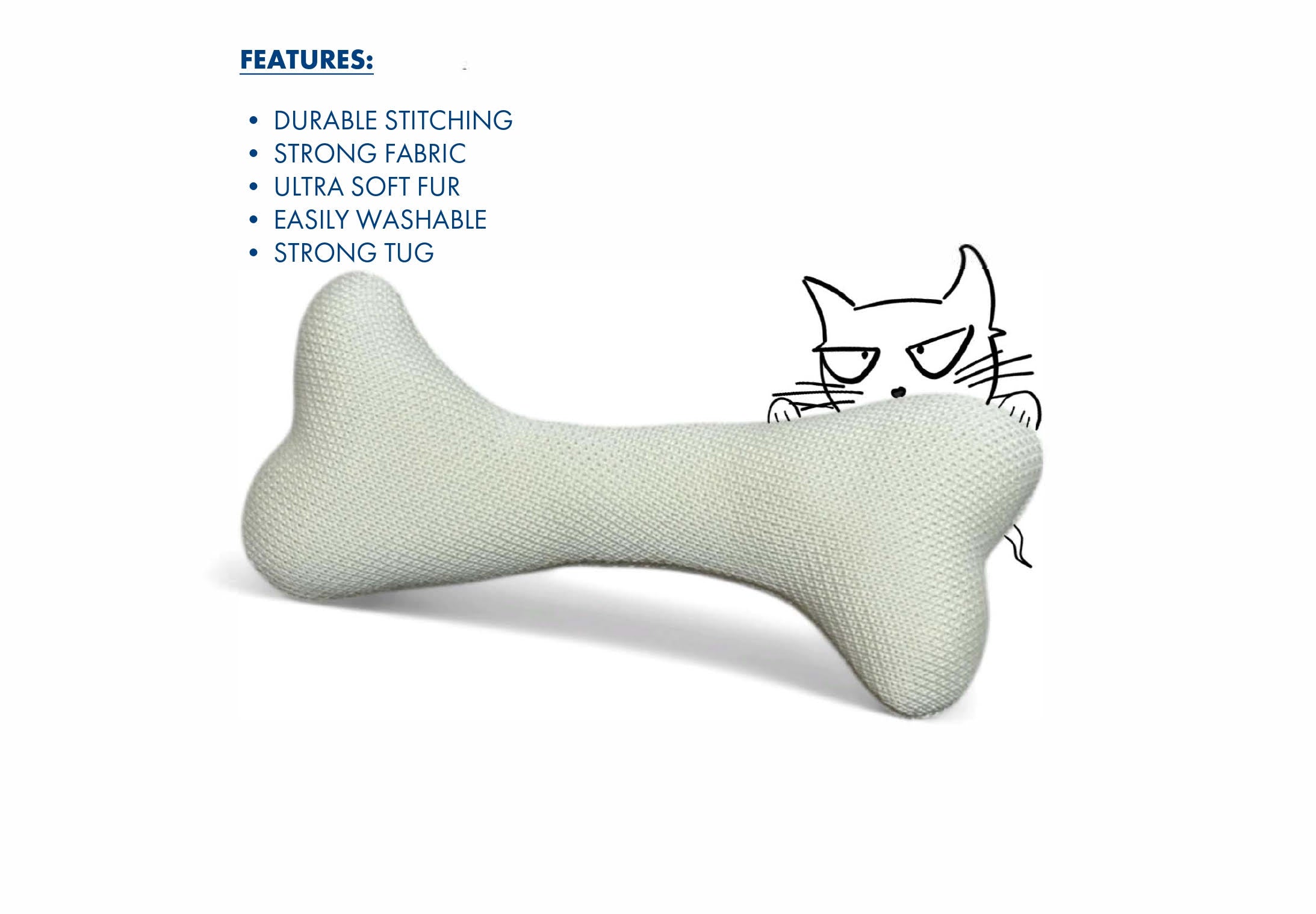 Ivory Bone - Crochet Pet Toy