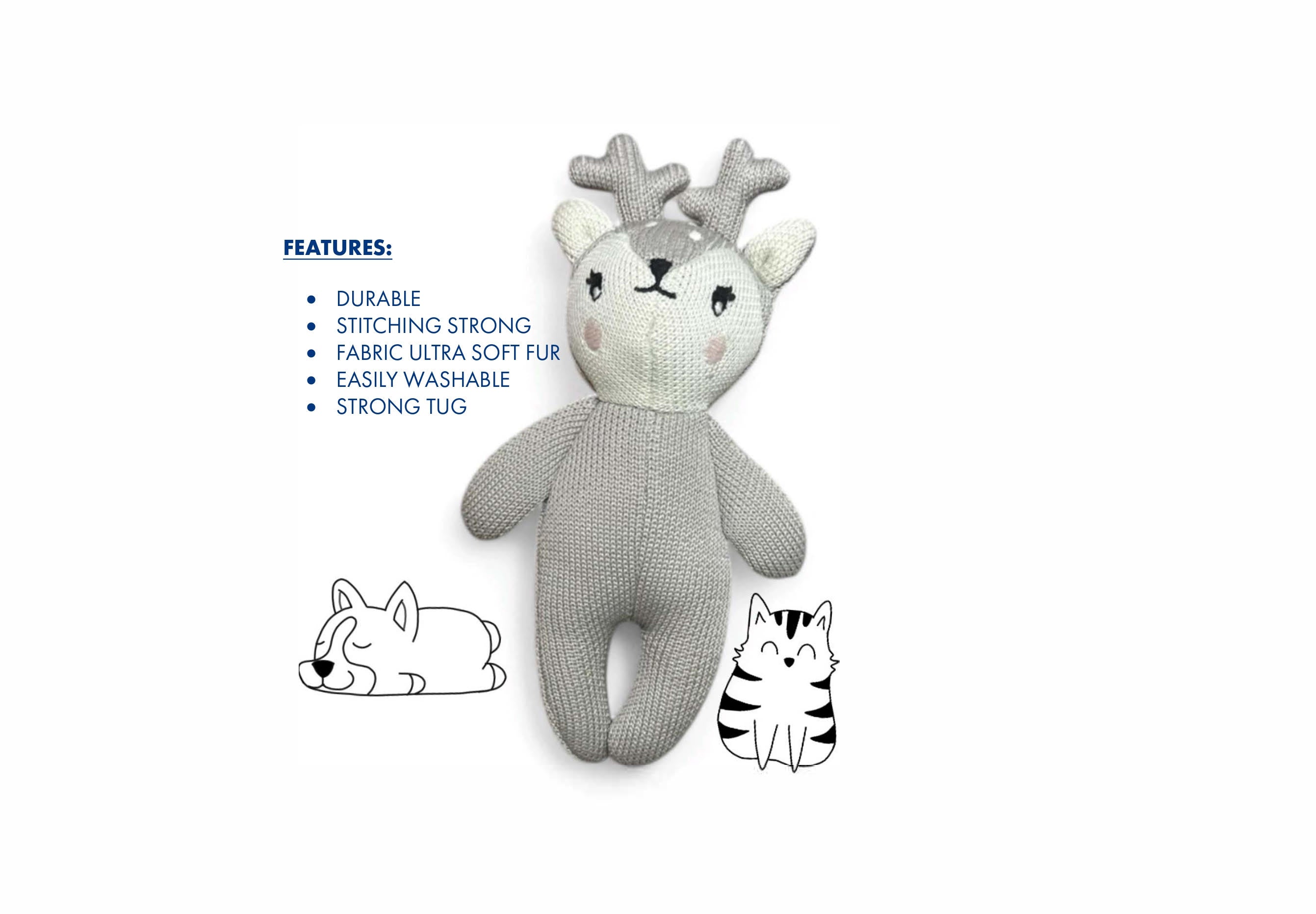Paw-Reindeer : Crochet Pet Toy