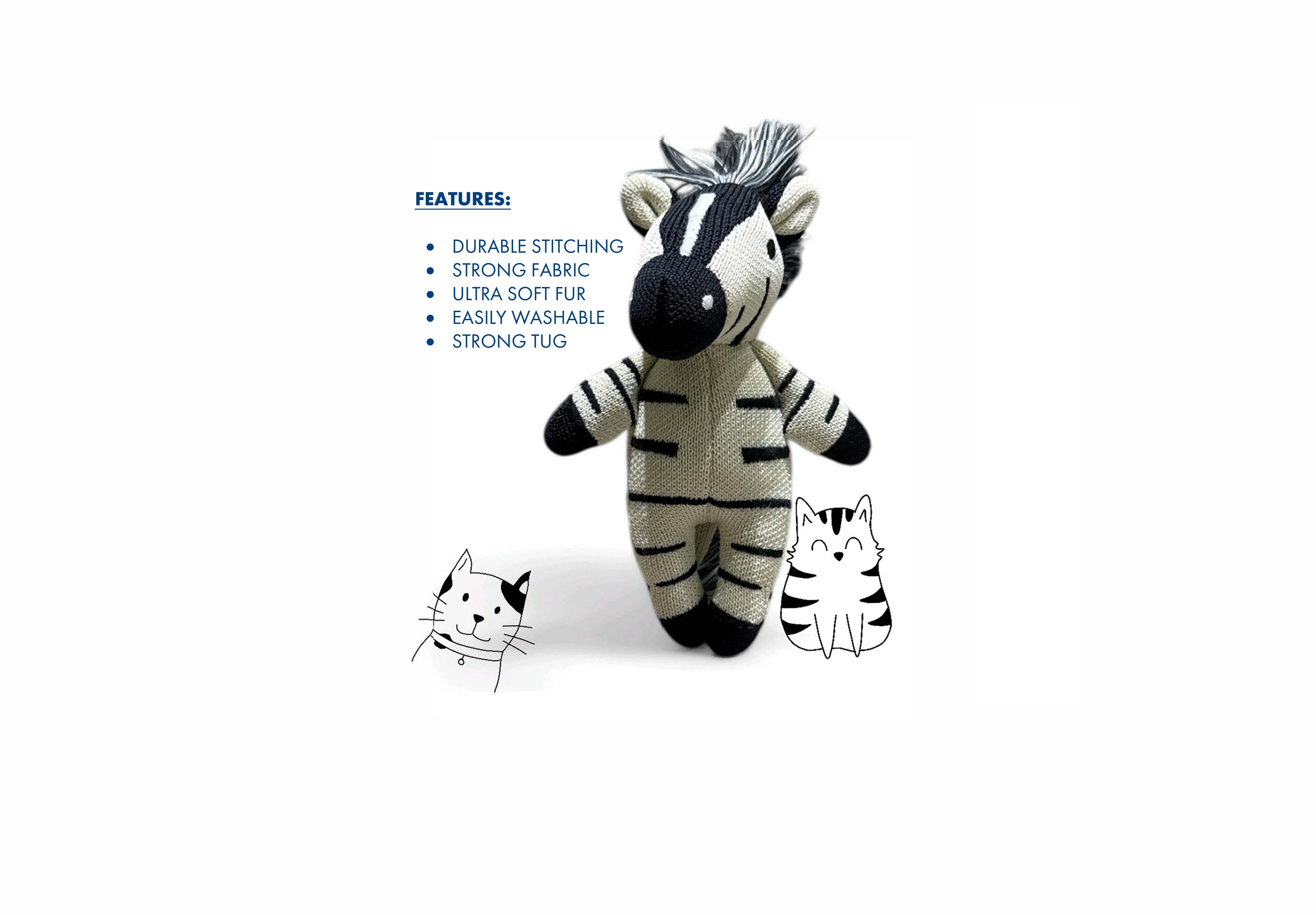 Pawzebra: Crochet Pet Toy