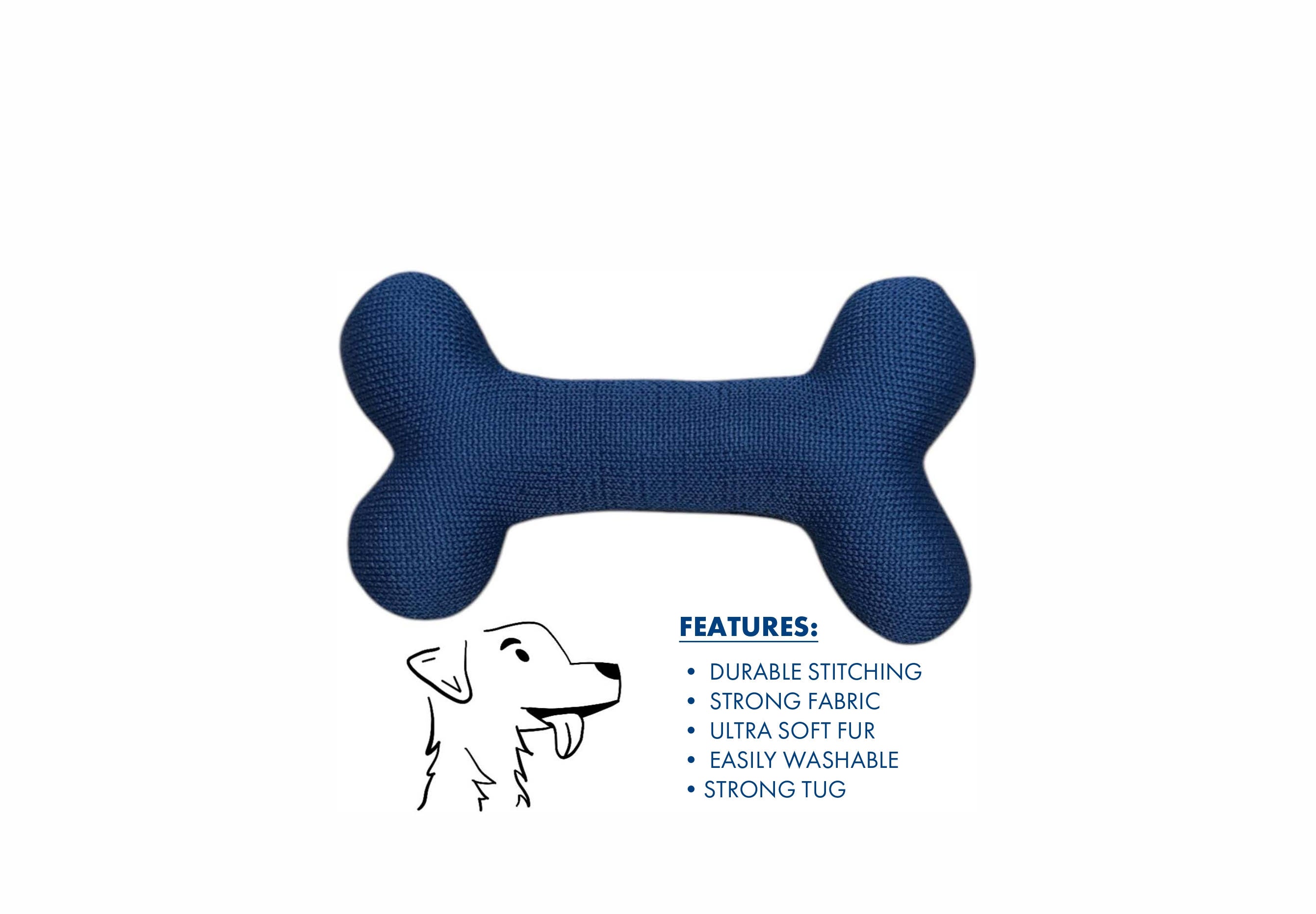 Blue Bone - Crochet Pet Toy