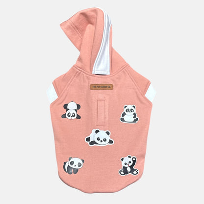 Naughty Panda- Peach Hoodie