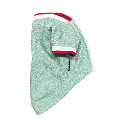 Sporty Happy Zipper- Olive Fleece