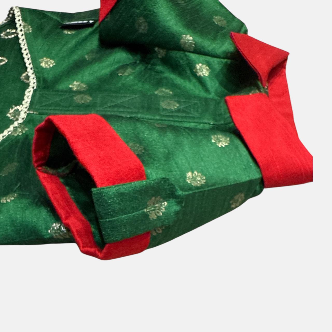 Brad's Paw Silk Shirts-Emerald Green