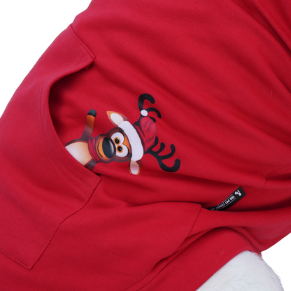 Reindeer In My Pocket Hoodie