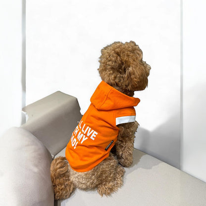 I Still Live With My DAD - Sunset Orange Hoodie