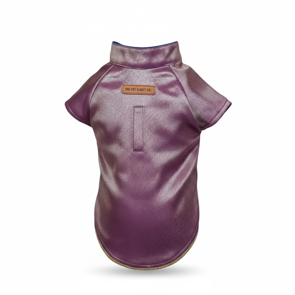 Banarsi Brocade Shervani in Silk - Liquid Magenta Gold