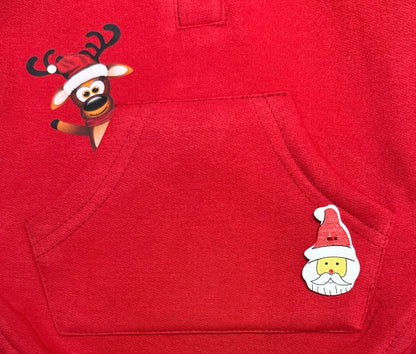 Reindeer In My Pocket Hoodie