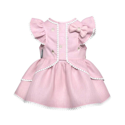 Lacy Lace Linen Gota- Pink Pearl