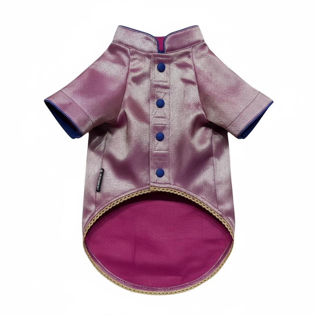 Banarsi Brocade Shervani in Silk - Liquid Magenta Gold