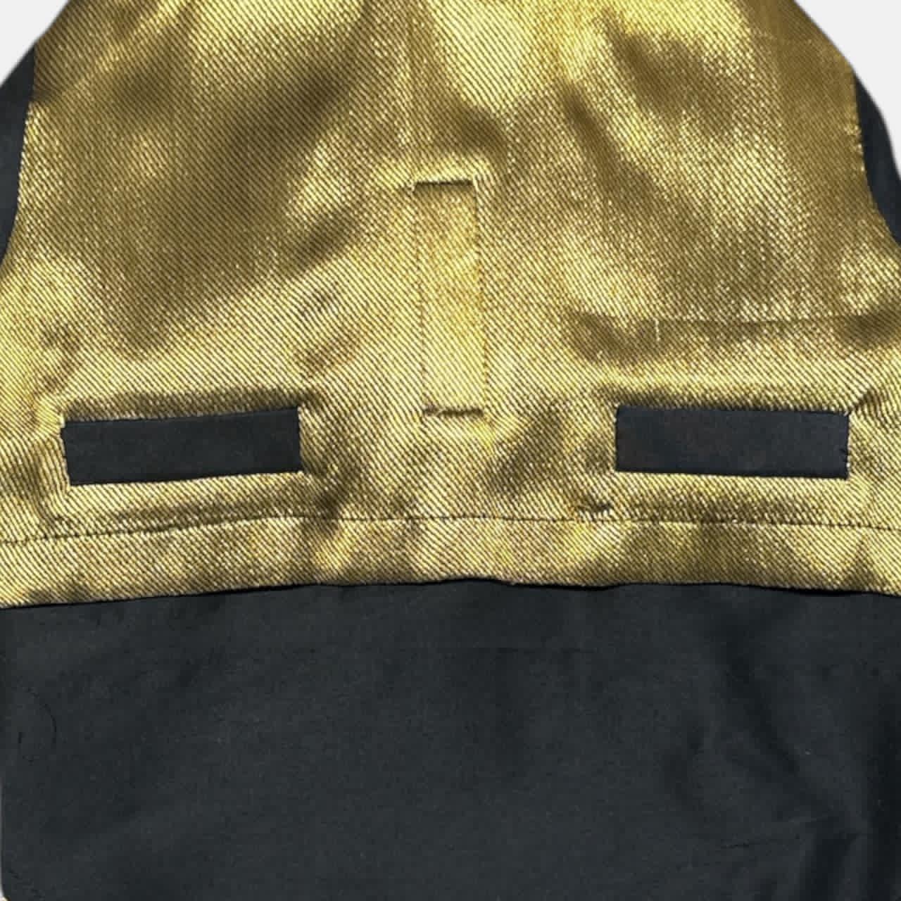 Feel Rich Brocade Waistcoat Kurta- Black Gold